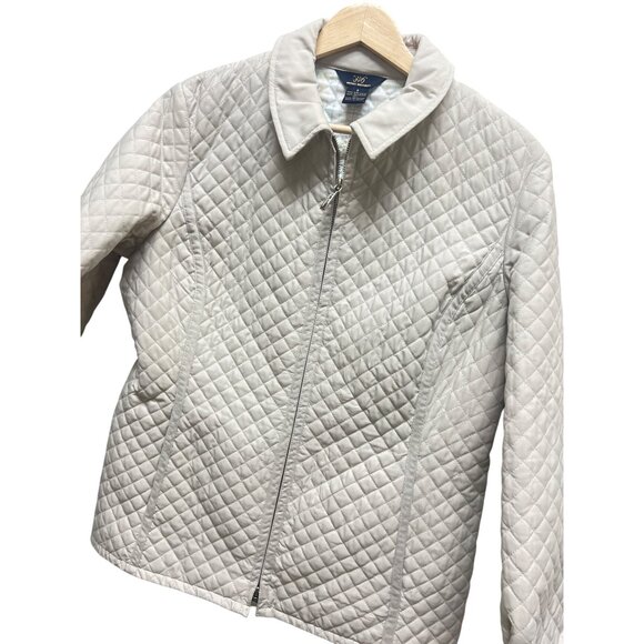 Brooks Brothers 346 Off White Quilted Chore Coat - Picture 1 of 7